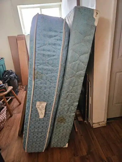 BED, QUEEN SIZE WITH MATTRESS AND BOX SPRING GOOD CONDITION, View more