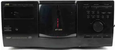 For sale: J V C 200 Disc. C D player used in good quality working condition this Vintage JVC 200 Dis...