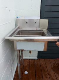 Commercial pre-wash sink
