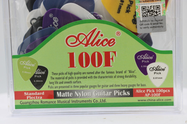 Guitar Picks Alice AP-100F Matte Nylon Guitar Picks (#4672) in Guitars in City of Halifax - Image 2
