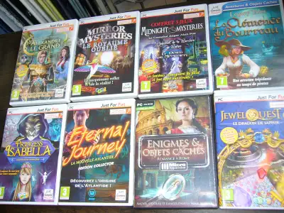 Jeux PC Just for Fun aventure, objets cachés, Match 12$ à 17$ ch, View more