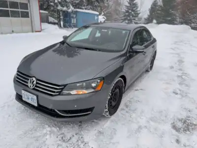 2013 Volkswagen Passat sedan 2.5l I5 with automatic transmission Front wheel drive Like new snow tir...