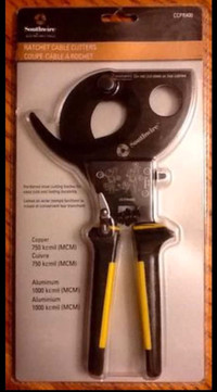NEW PROFESSIONAL SOUTHWIRE ELECTRICIANS RATCHET CABLE CUTTERS