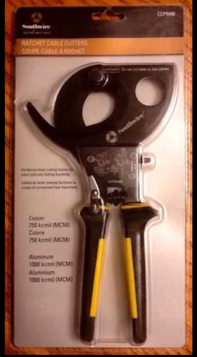 NEW PROFESSIONAL SOUTHWIRE ELECTRICIANS RATCHET CABLE CUTTERS in Other in Winnipeg