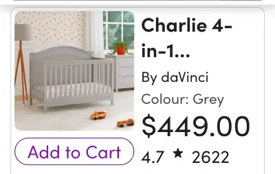 CRIB ( 4in1 convertible crib (, View more