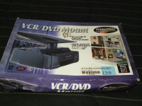VCR/DVD Mount Primetime Black PTVCR-B Vintage Classic Bracket Ha