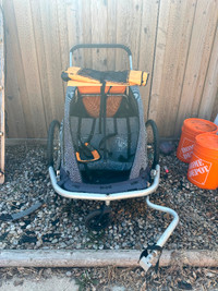 Child bike carrier, or double stroller