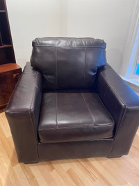 New dark brown Leather Chair - “Morelos” SKU-3450320