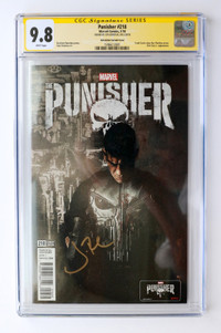 Punisher 218 (Signed Jon Bernthal, TV Variant) in CGC 9.8 White