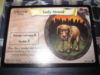 HARRY POTTER TRADING CARD GAME TCG BASIC SURLY HOUND 107/116 COM