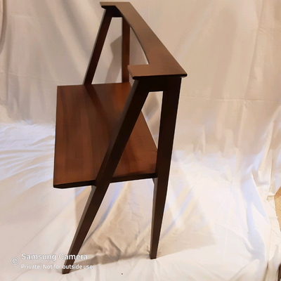 Mid Century Modern MCM Walnut A-Frame Chair Bench, View more