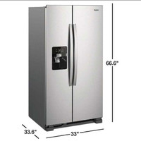 Whirlpool Stainless steel French door refrigerator 