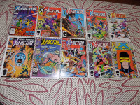 X-FACTOR #1 - 10, MARVEL COMICS, FIRST PRINT COMIC BOOKS
