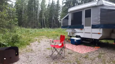 Small tent trailer, will need some repair/work done. There is some water damage (mould which has bee...