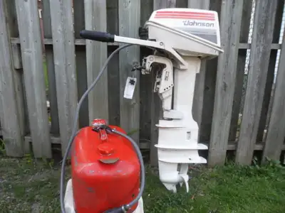 this unit was on a boat I bought, I right away upgraded to a 4 stroke kicker, now selling a 7.5 hp 2...