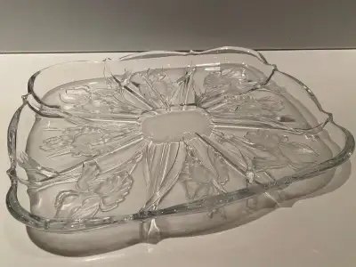 Rectangular Glass Serving Platter, View more