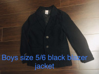 Like new Gymboree size 5/6 boys black fancy blazer jacket