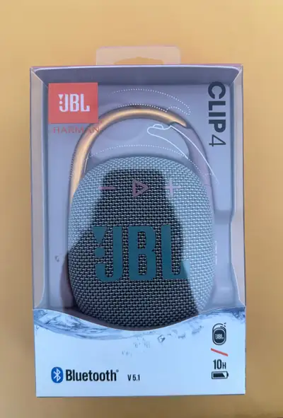Get ready to groove with this brand new JBL Clip 4 Bluetooth speaker! This portable speaker delivers...