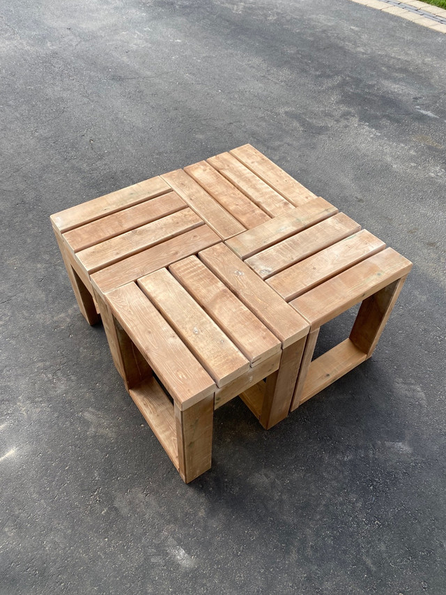 Wooden Stools Set in Patio & Garden Furniture in Oakville / Halton Region - Image 3