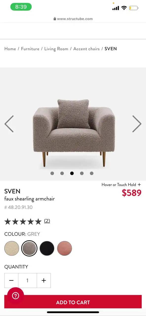 Canapé SVEN très confortable in Couches & Futons in City of Montréal - Image 5