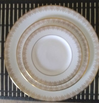 Royal Doulton Gold Lace 3 Piece China / Dinnerware