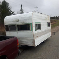 Rare 14’ retro rambler camper trailer small SOLD can ham