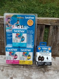 Never Used Brother Inkjet Cartridges, LC41C, LC41M, LC41Y, LC41