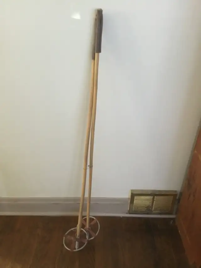 Vintage bamboo x-c poles