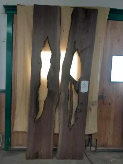 Noyer noir live edge idéal pour table epoxy, View more