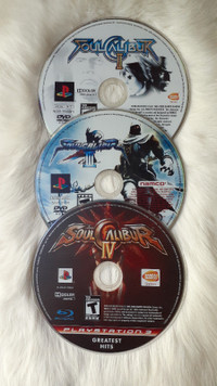 Soul Calibur 2,3,4 PS3 game discs