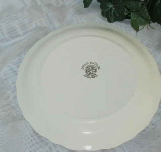 Georgian China Spring Blossom Devilled Egg Plate Vintage in Kitchen & Dining Wares in North Bay - Image 3