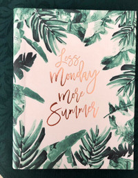 EMBOSSED JOURNAL: LESS MONDAY MORE SUMMER. NEW
