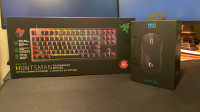 Razer Gaming Keyboard + Logitech G PROxSUPERLIGHT Wireless Mouse
