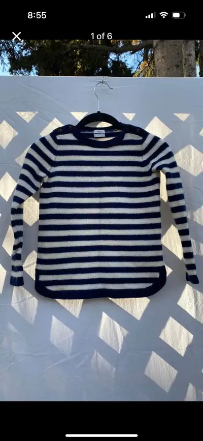 Wallace Merino Wool Striped Sweater, View more