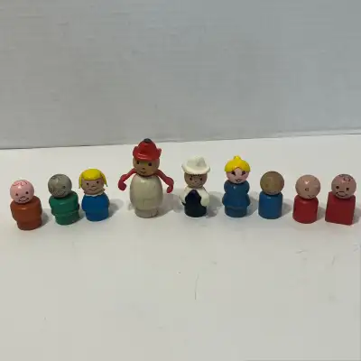 VINTAGE Fisher Price Little People wooden figures toys, View more