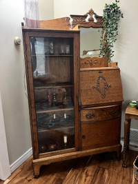 Antique Secretary Cabinet