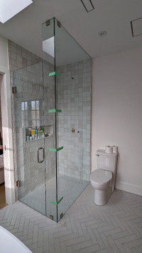 Custom glass shower 