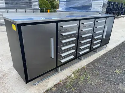 Used 10FT-18D-S Workbench Cabinet - Great Condition!, View more