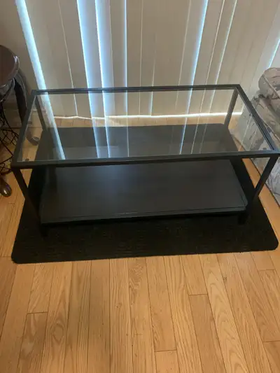 Glass Top Coffee Table With End Table, View more