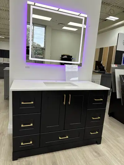 Bathroom vanity , vinyl flooring , engineered hardwood, tiles, View more