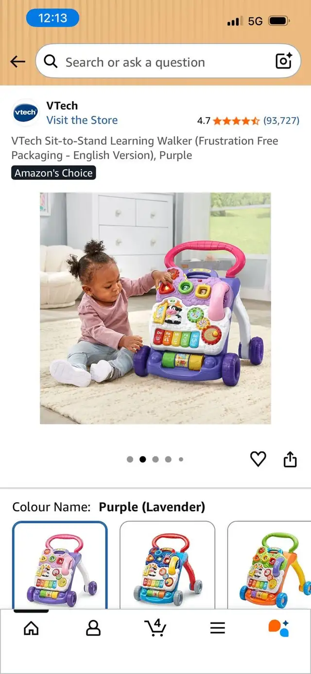 VTech Learning Walker in Toys in London - Image 2