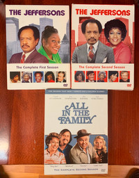 THE JEFFERSONS SEASONS 1 & 2 + ALL IN THE FAMILY DVD sets