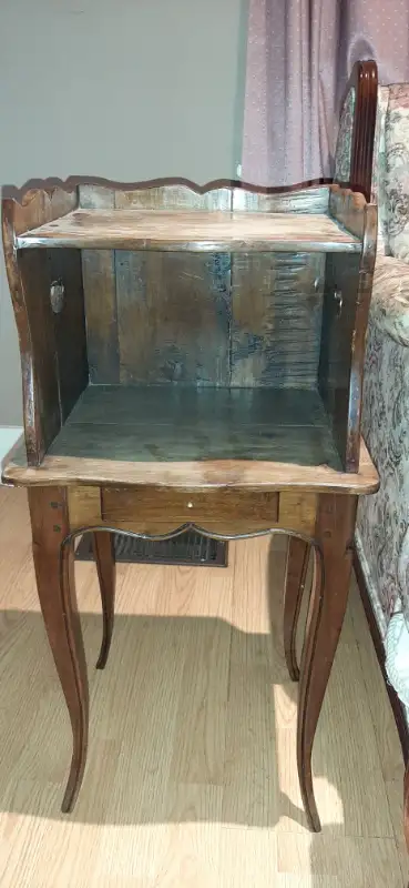 Antique Two Tier Side Table with Drawer in Arts & Collectibles in City of Toronto - Image 5