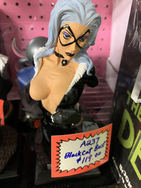 Rare Black Cat Bust Statue Marvel w Box Limited Booth 279