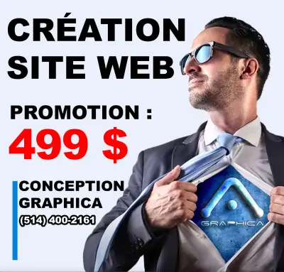 Conception de Site Web 499$, Graphiste, Website design, View more