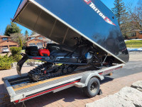Snowmobile and trailer combo
