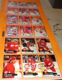 Detroit Red Wings Score Pro Set 18 Cards 1990-91