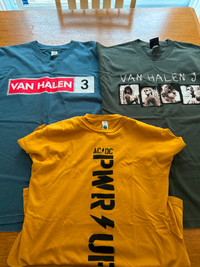 T-SHIRTS AC/DC VAN HALEN