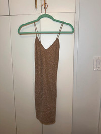 H&M Sparkle Nude Dress