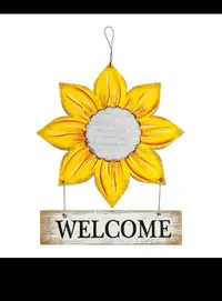 Sunflower Welcome Decorative Signs, Wooden Board Hanging Door/Wa